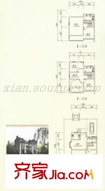 山水草堂戶型圖戶型圖 4室2廳3衛(wèi)1廚