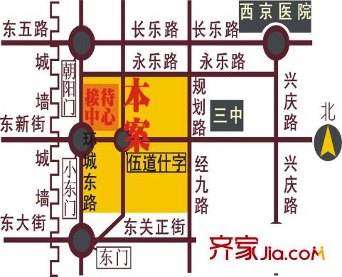 長樂坊區(qū)位圖
