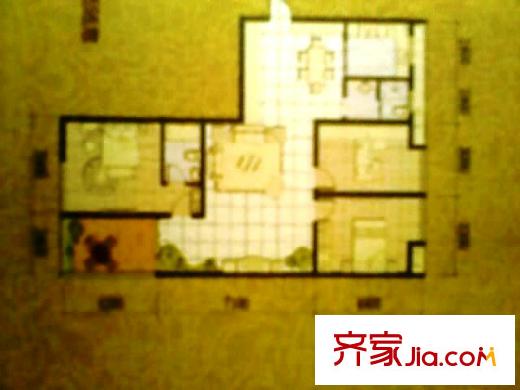 西港雅苑 3室 戶型圖