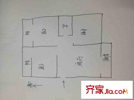 崇德坊小區(qū) 3室 戶型圖