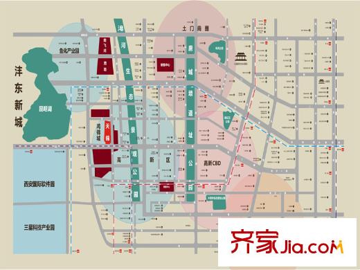 華洲城領譽交通圖區(qū)位圖