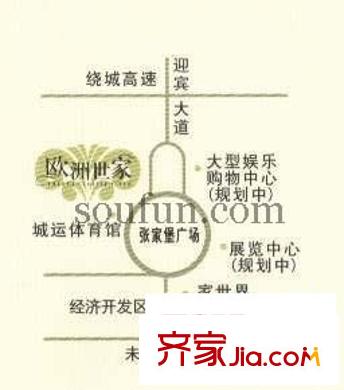 紫薇苑歐洲世家交通圖