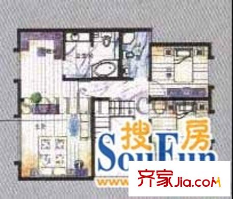 紫薇苑歐洲世家戶型圖3室2廳2衛(wèi)1廚