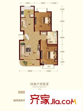 暖山西安Ⅲ期7號樓A戶型 2室2廳1衛(wèi)1廚