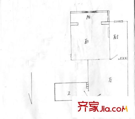 玄武新城 1室 戶(hù)型圖