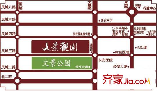 文景觀園交通圖