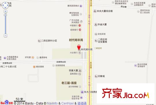 時(shí)代明豐苑交通圖 