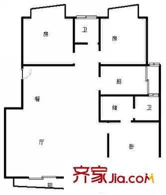 就掌燈 3室 戶型圖