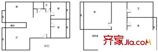 就掌燈 5室 戶型圖