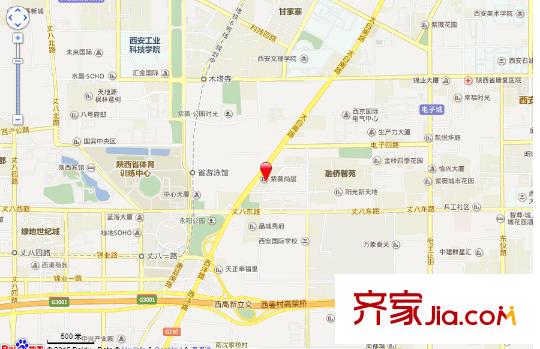 紫薇尚層交通圖西安  