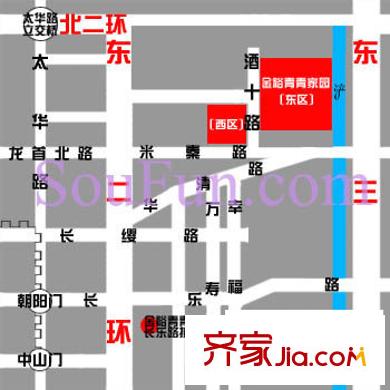 金裕青青家園交通圖