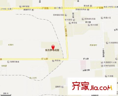 東方羅馬花園交通圖