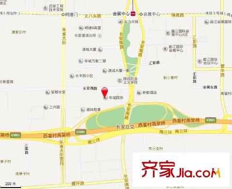 華城國際交通圖