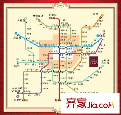 暖山西安Ⅲ期交通圖