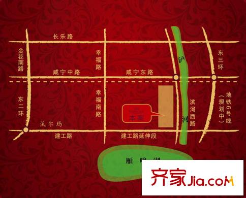 暖山西安Ⅲ期區(qū)位圖