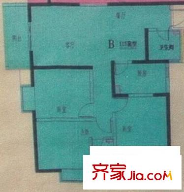 八府莊園 2室 戶型圖