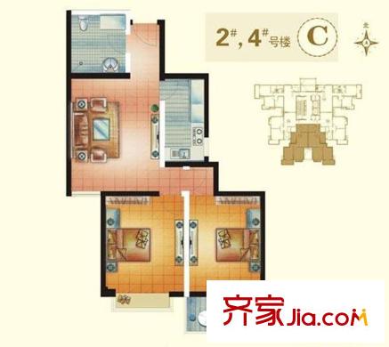 西安 春曉馨苑 戶型圖