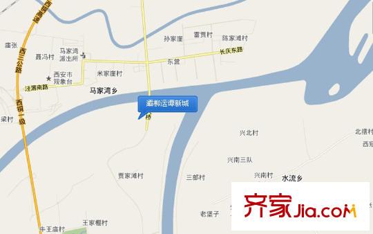 灞柳運(yùn)譚新城交通圖區(qū)位圖