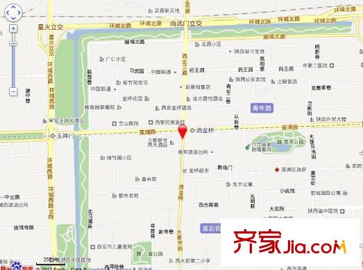 灑金橋小區(qū)交通圖