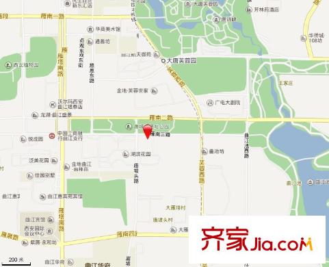 曲江明翰花園交通圖 