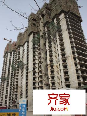 韶雨水韻星城實景圖施工進度圖（攝于2013年3月）