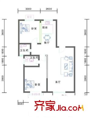 臨潼大城小院 0室 戶型圖