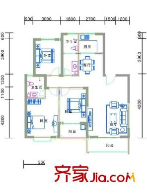 臨潼大城小院 0室 戶型圖