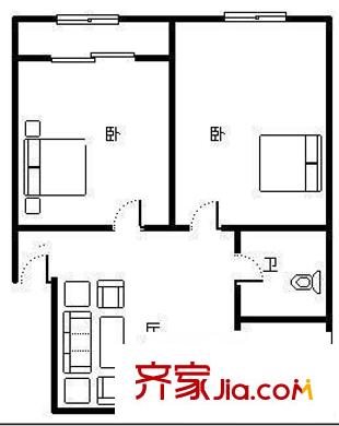 交通新苑 4室 戶型圖