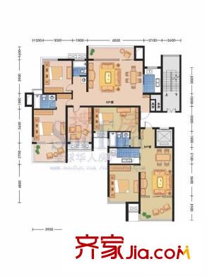 交通新苑 3室 戶型圖