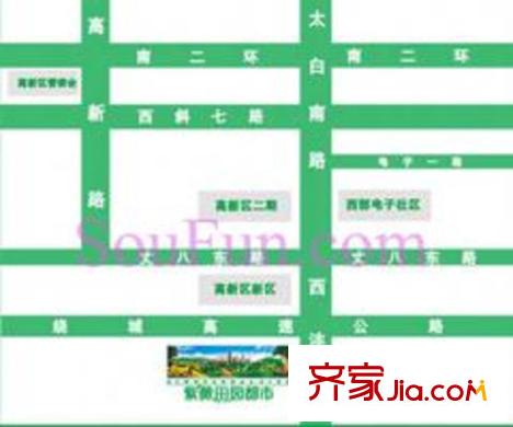 紫薇田園都市交通圖