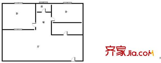 西安市建行家屬院 0室 戶型圖