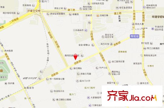 大正國藥公司西影路家屬院交通圖 