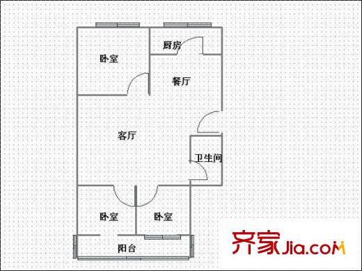 柴家十字省農(nóng)行家屬院 0室 戶型圖