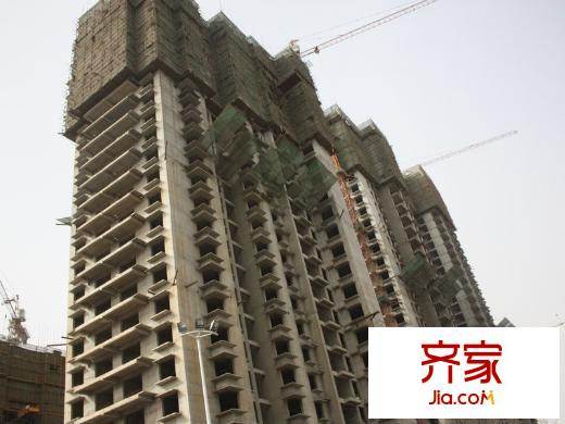 韶雨水韻星城實景圖施工進度圖（攝于2013年3月）