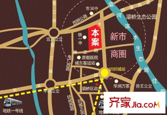 韶雨水韻星城交通圖區(qū)位圖