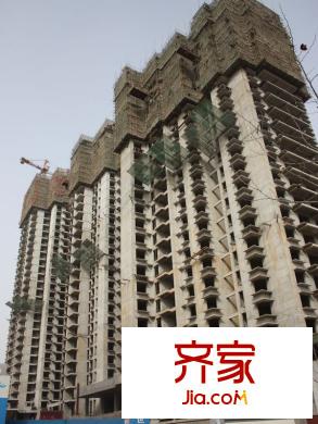 韶雨水韻星城實(shí)景圖施工進(jìn)度圖（攝于2013年3月）