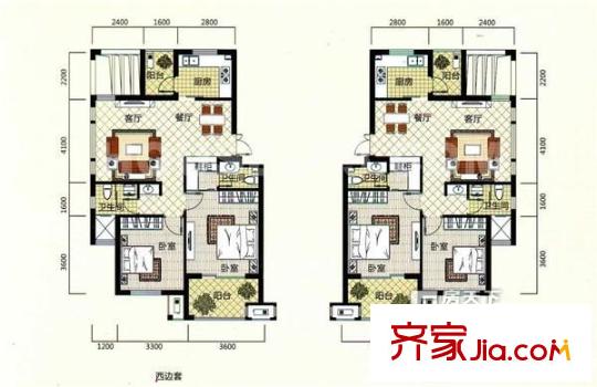 明珠巷送變電家屬院戶型圖送變電家屬院 3室 戶型圖 3室1廳1衛(wèi)1廚