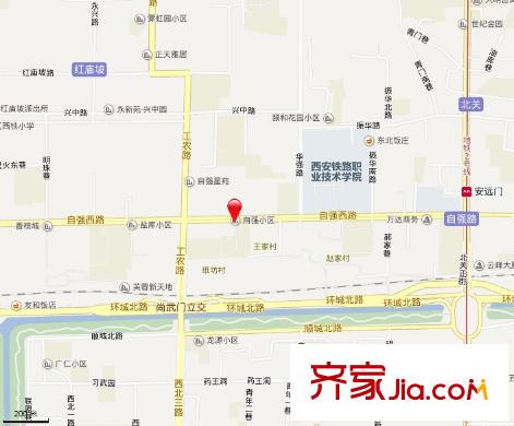 自強小區(qū)交通圖