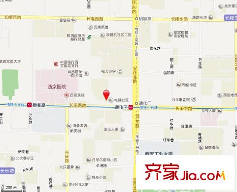 電建社區(qū)交通圖