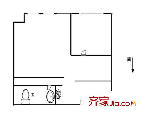 裕朗國際 1室 戶型圖