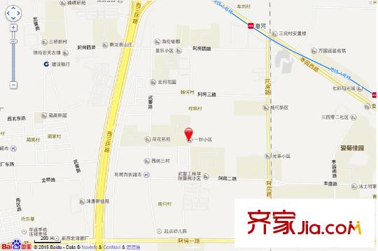 陜一針家屬院交通圖 