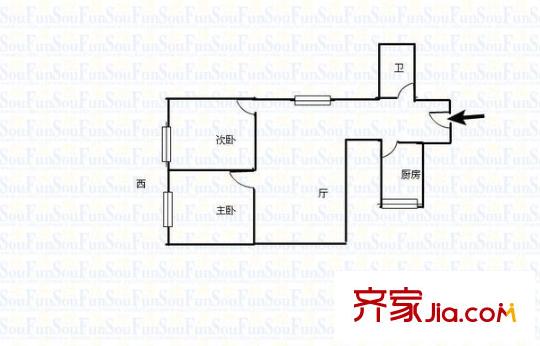 西光新村 2室戶型圖