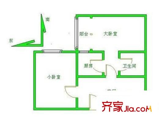 交通新苑 3室 戶型圖