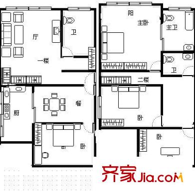 交通新苑 3室 戶型圖