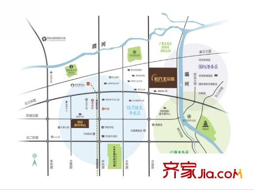 陽(yáng)光北京城區(qū)位圖