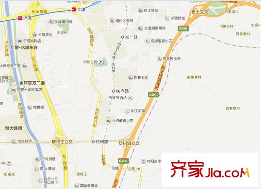 五廠節(jié)約坊小區(qū)交通圖 