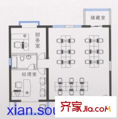 華豪麗都戶型圖戶型圖 2室1廳1衛(wèi)1廚
