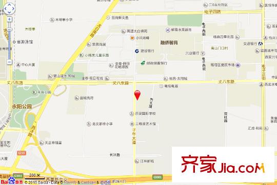 高新領(lǐng)域交通圖  