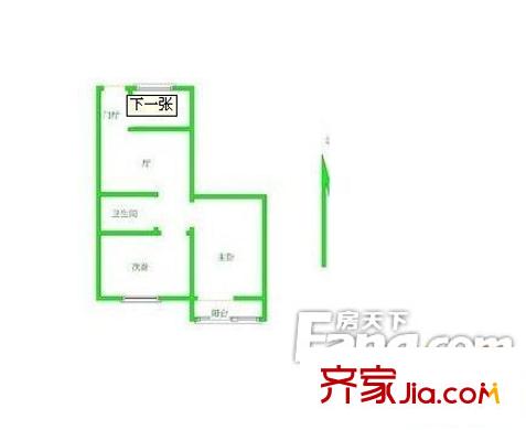 電力醫(yī)院家屬院戶型圖戶型圖 2室1廳1衛(wèi)1廚