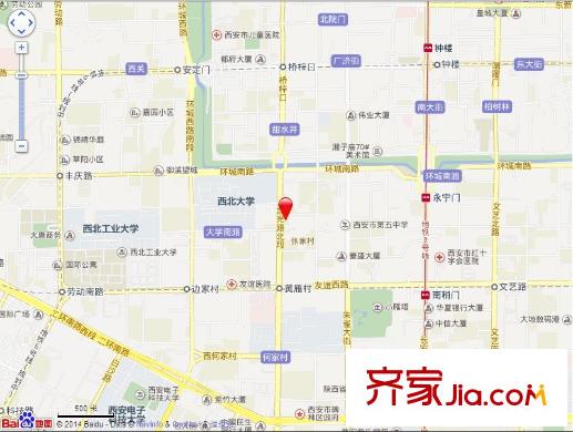 中國(guó)通信第二公司家屬院交通圖1